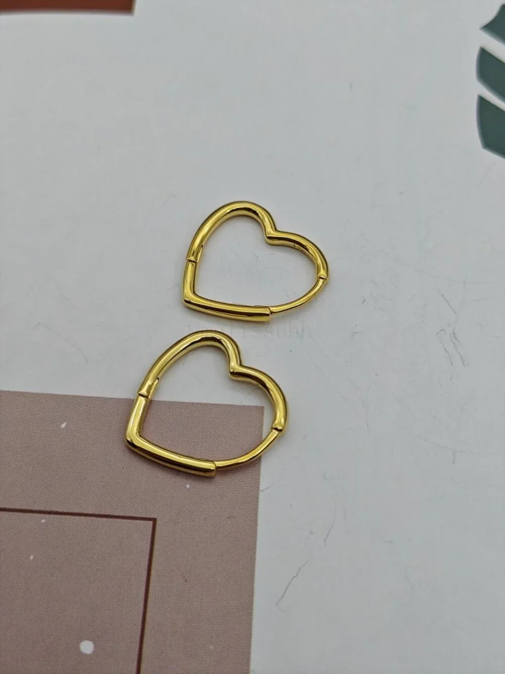 Pandora Asymmetrical Heart Hoop Earrings